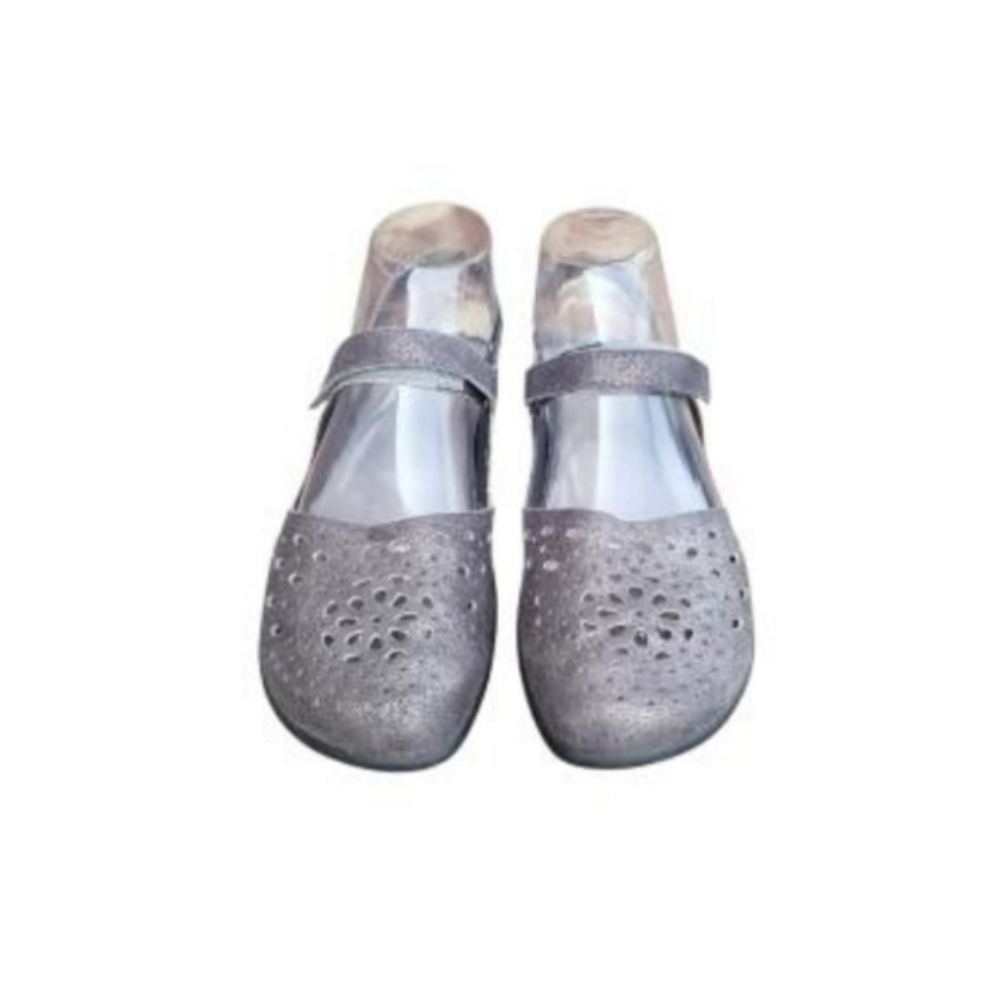 39 NAOT Arataki Gray Shimmer Slingback Flat Sandal Clog Loafer Women 8 to 8.5 - Picture 14 of 16